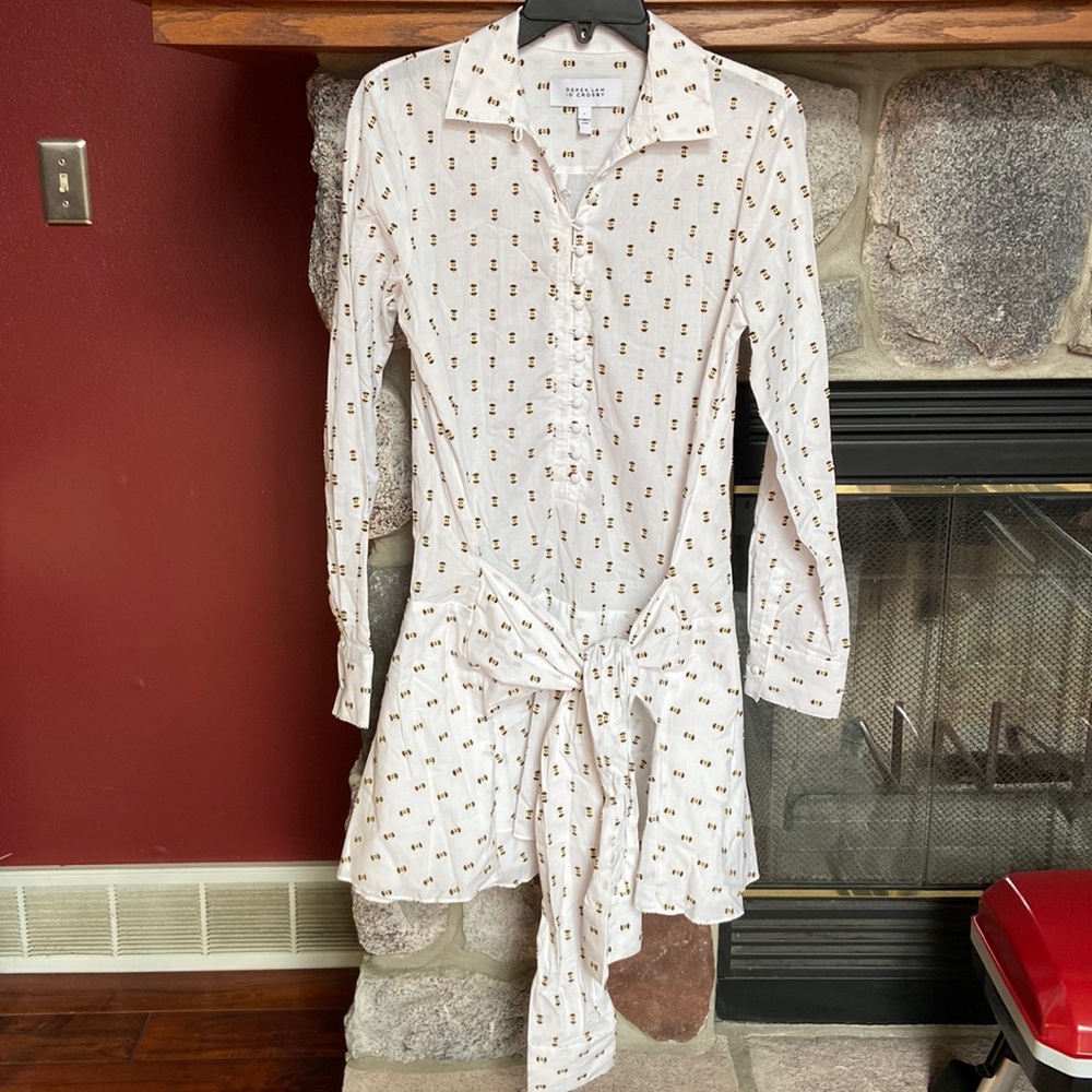 Derek Lam 10 Crosby Tie Waist Shirtdress